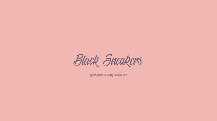 Black Sneakers Font