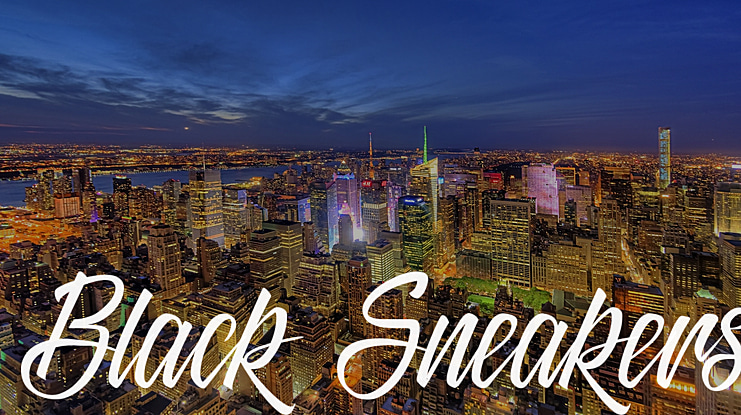Black Sneakers Font