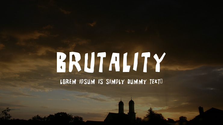 Brutality Font Family