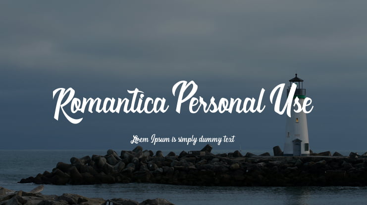Romantica Personal Use Font