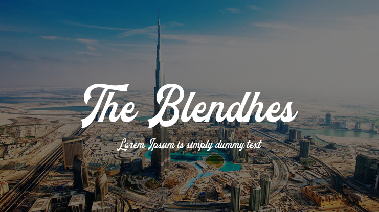 The Blendhes Font Family