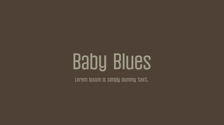 Baby Blues Font Family