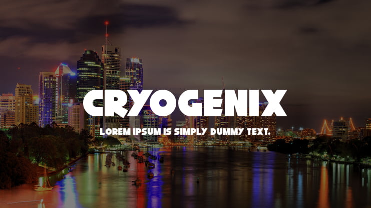 Cryogenix Font Family
