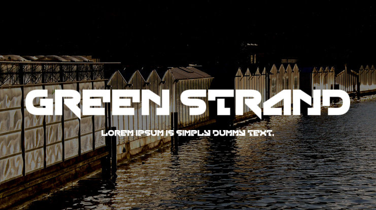 Green Strand Font