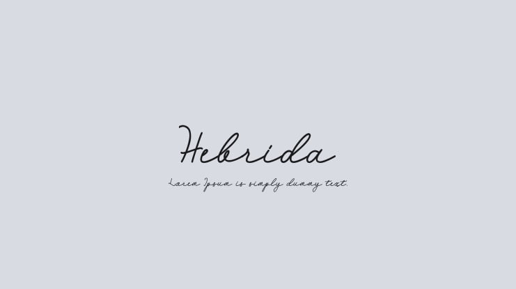 Hebrida Font