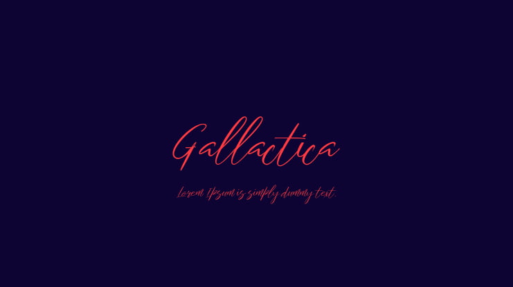 Gallactica Font
