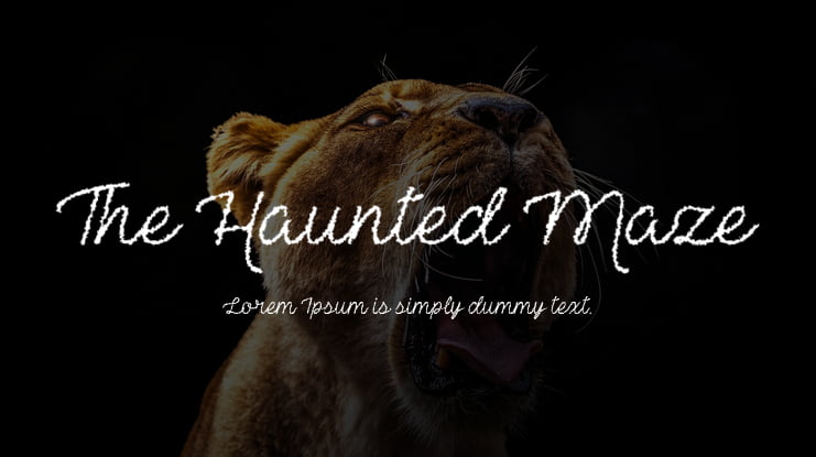 The Haunted Maze Font