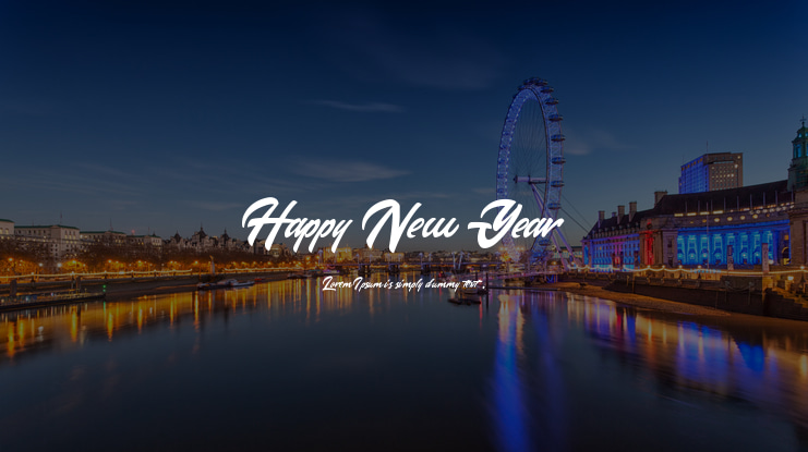Happy New Year Font