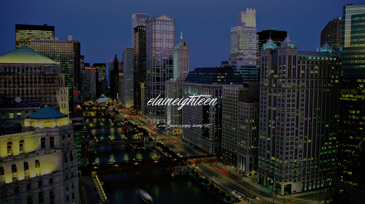 elaineighteen Font Family