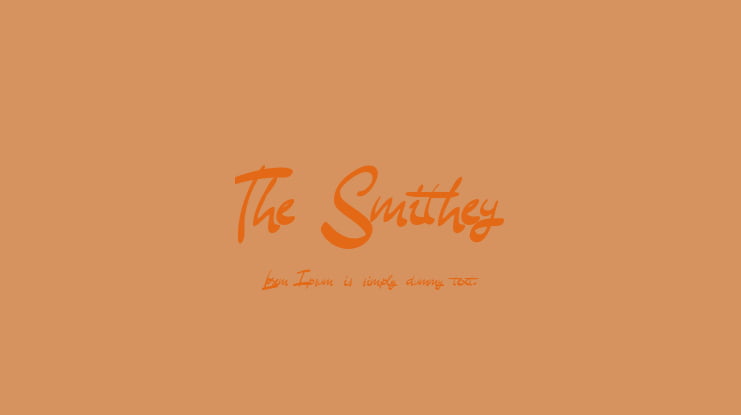 The Smithey Font