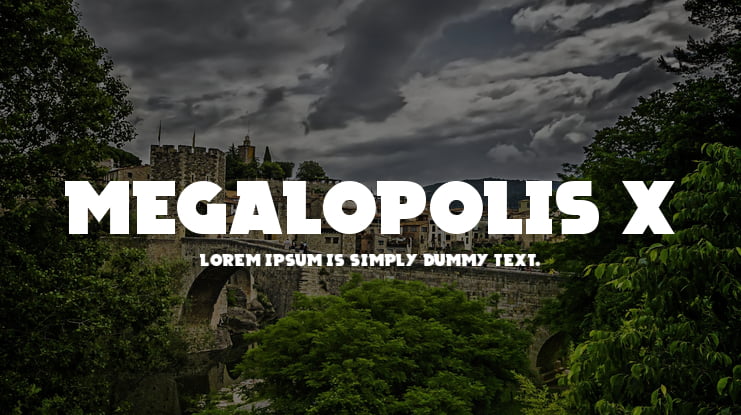 Megalopolis X Font Family