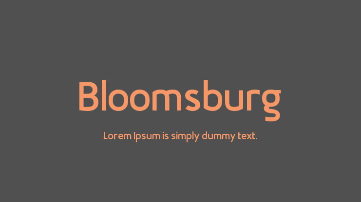 Bloomsburg Font