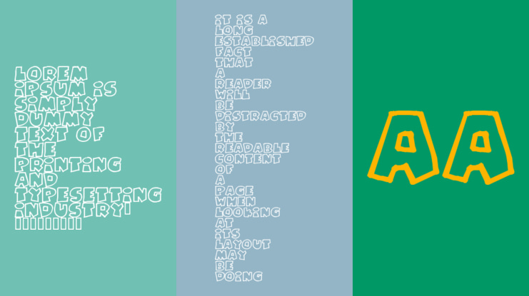 Pizzadude Fat Outline Font