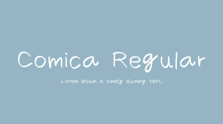 Comica Regular Font