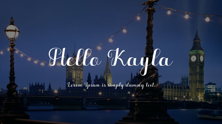 Hello Kayla Font Family