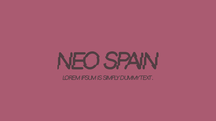Neo Spain Font