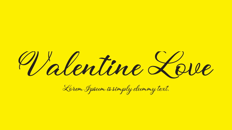 Valentine Love Font