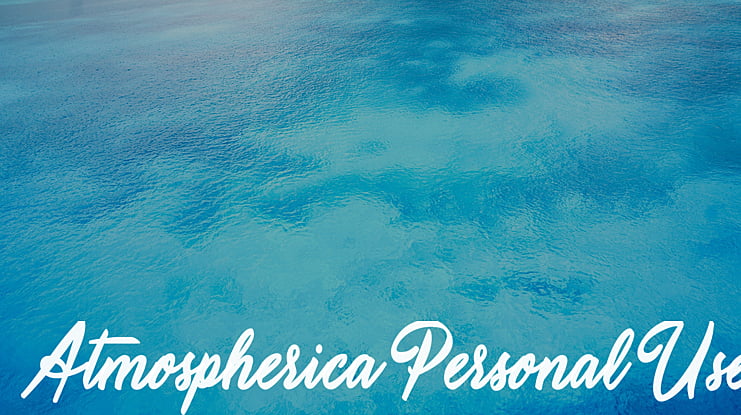 Atmospherica Personal Use Font