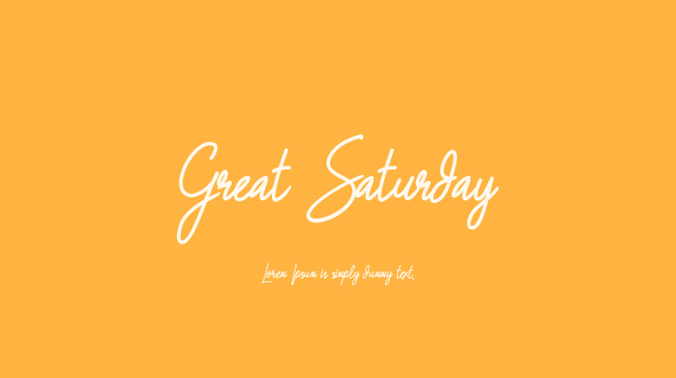 Great Saturday Font