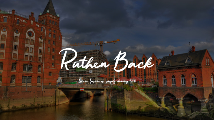 Ruthen Back Font