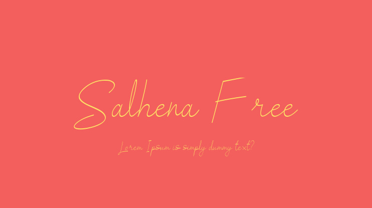 Salhena Free Font