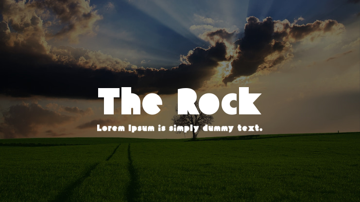 The Rock Font