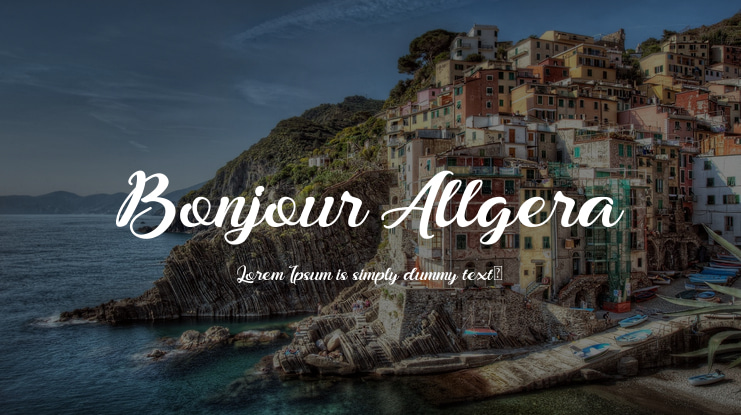 Bonjour Allgera Font
