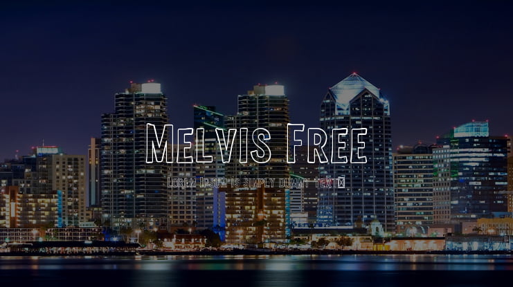 Melvis Free Font Family