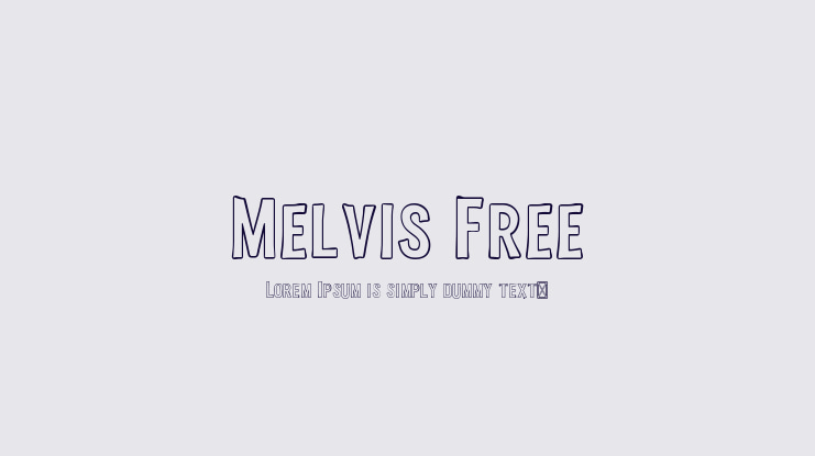 Melvis Free Font Family