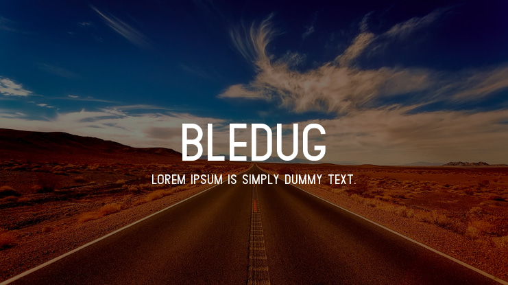 Bledug Font