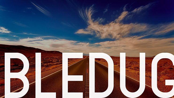 Bledug Font