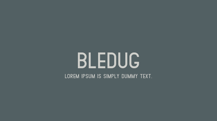 Bledug Font