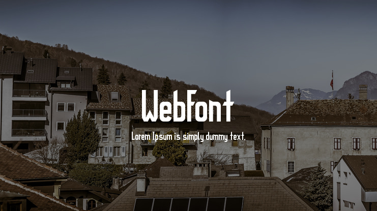 WebFont Font