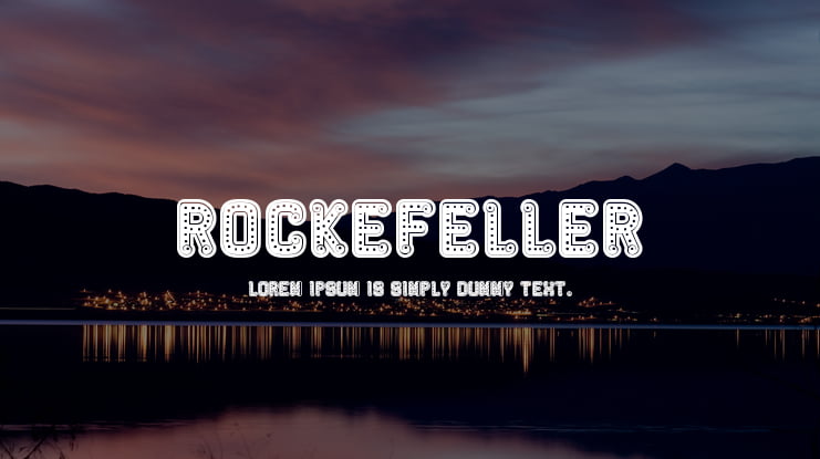 Rockefeller Font Family