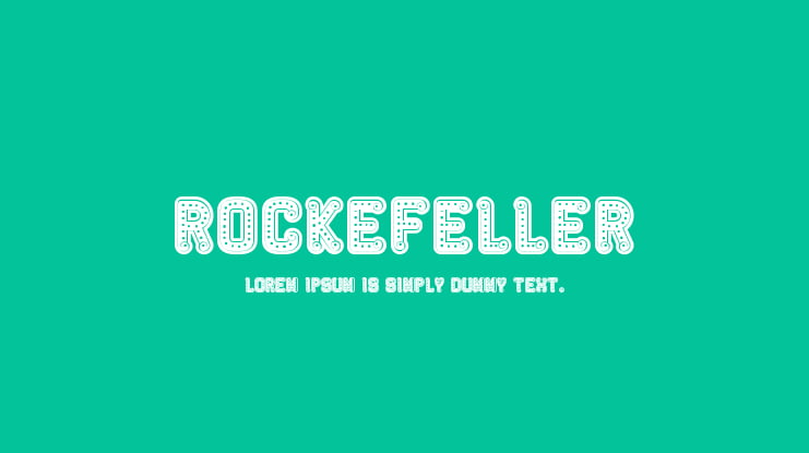 Rockefeller Font Family
