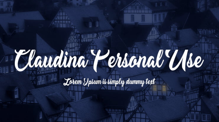 Claudina Personal Use Font