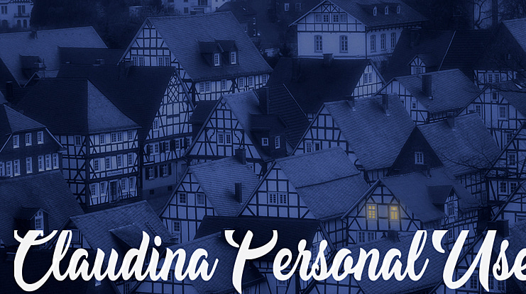 Claudina Personal Use Font