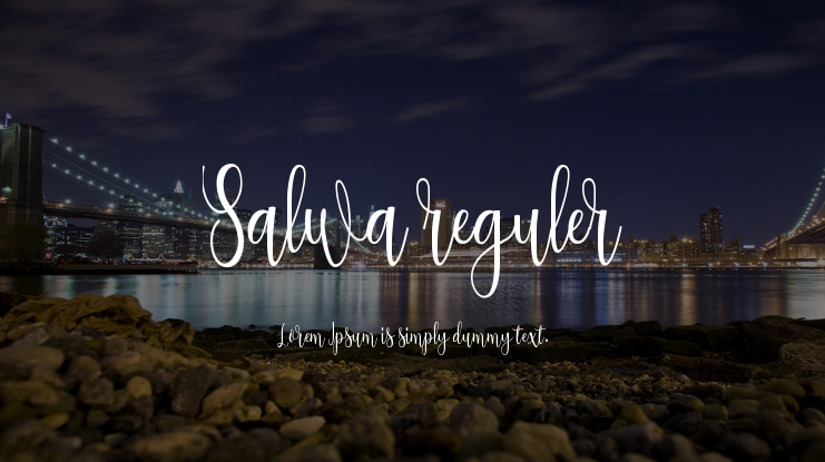 Salwa reguler Font