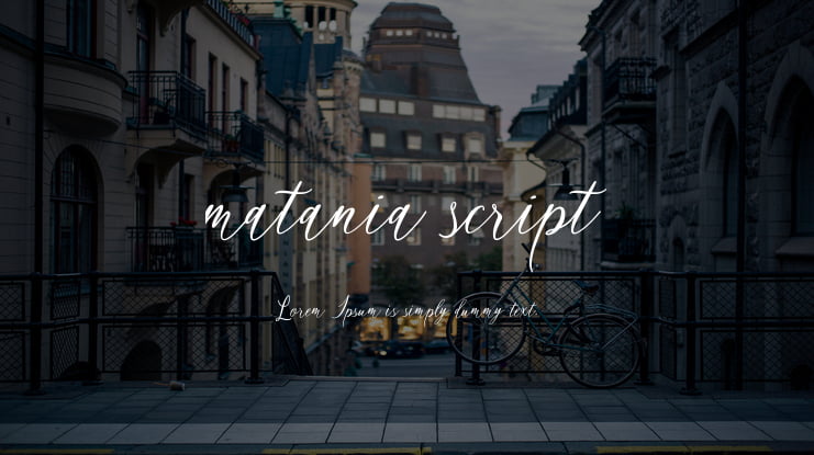 matania script Font Family