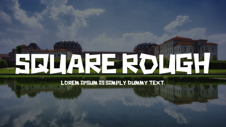 Square Rough Font