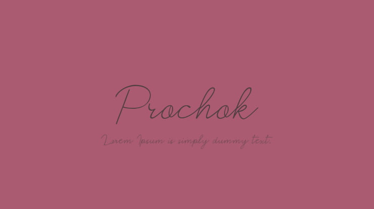 Prochok Font