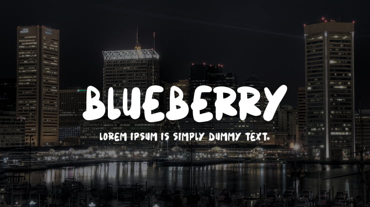 Blueberry Font Family