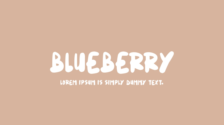 Blueberry Font Family