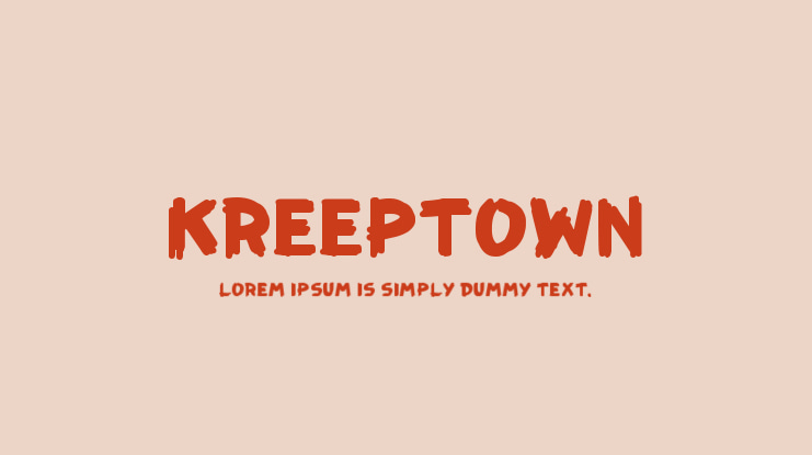 KreepTown Font