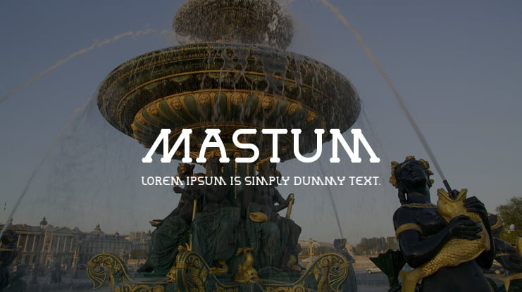 Mastum Font Family