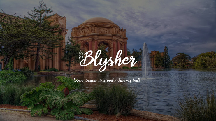 Blysher Font Family