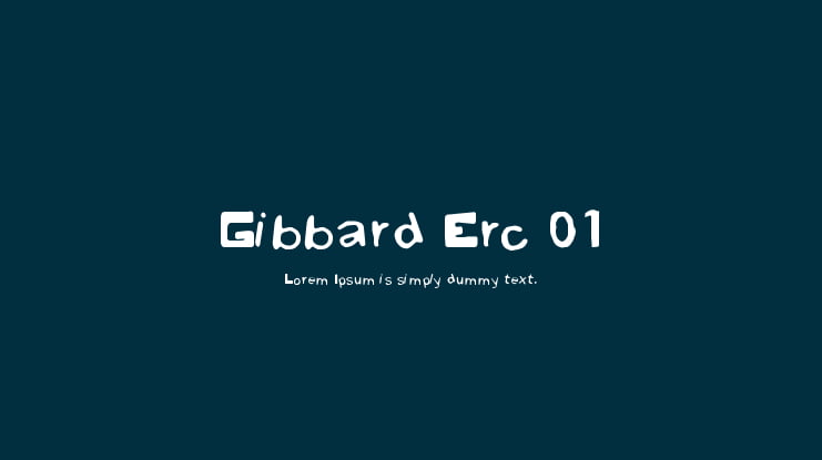 Gibbard Erc 01 Font