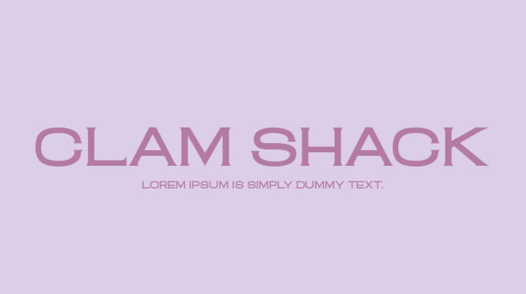 Clam Shack Font