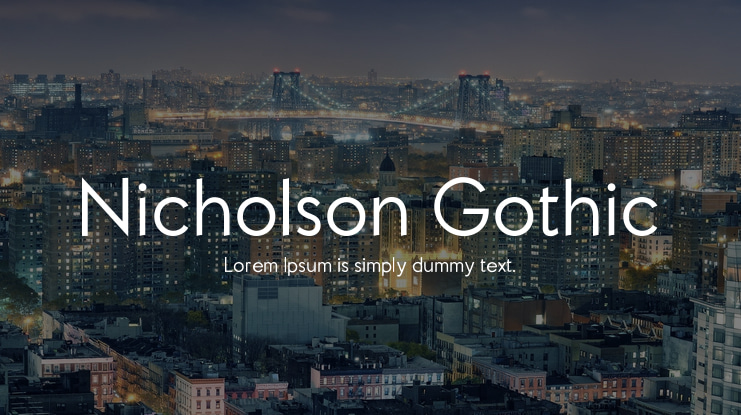 Nicholson Gothic Font