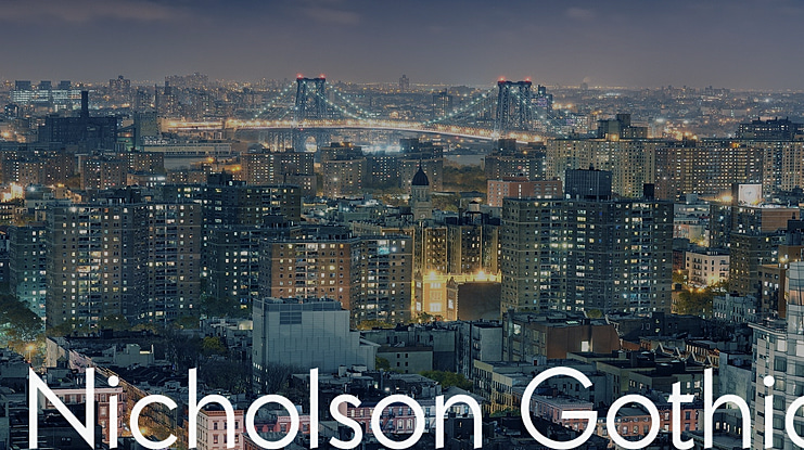 Nicholson Gothic Font